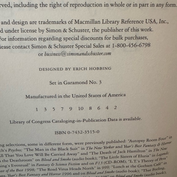 Everything's Eventual by Stephen King Vintage 2002 Hardcover - Picture 11 of 15